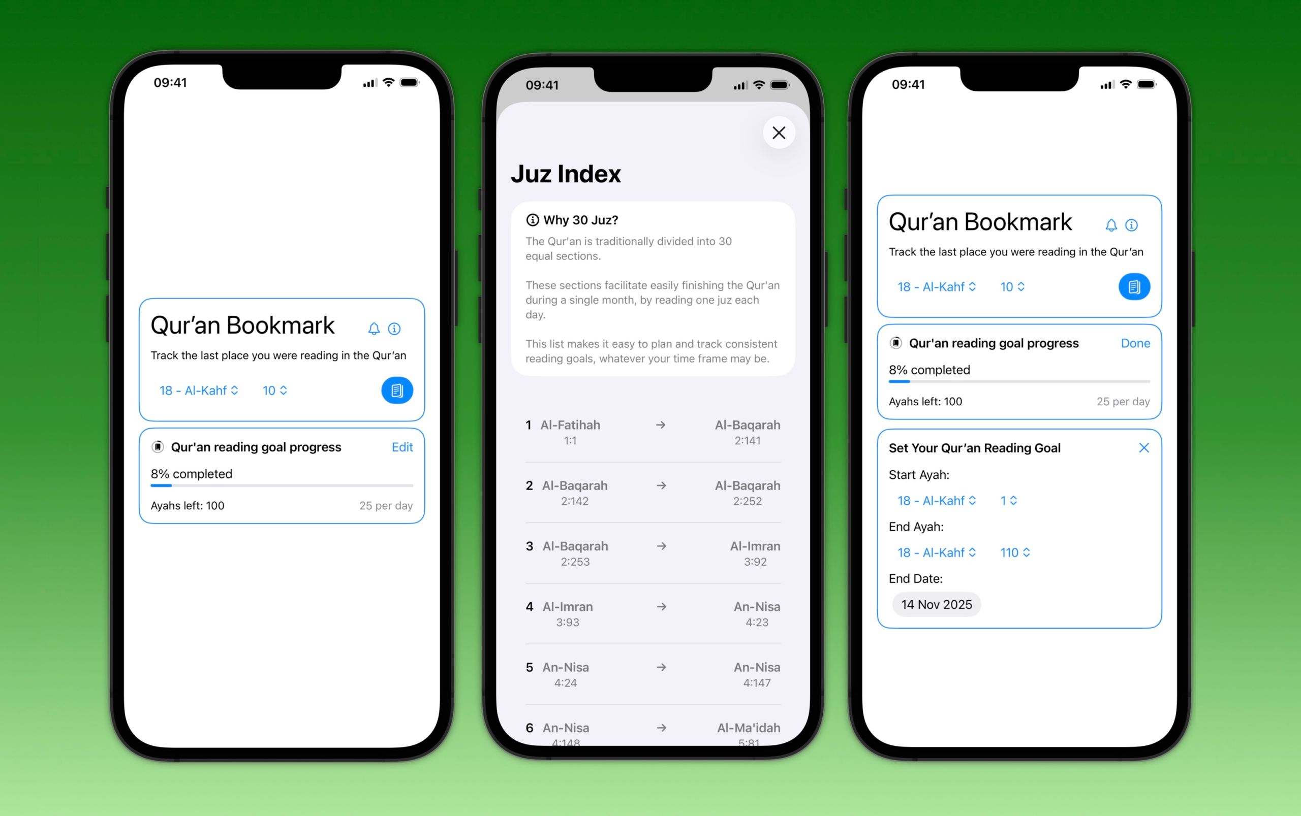 Qur’an Bookmark App